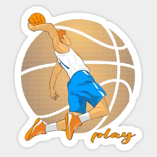 Basketball Player Sticker